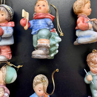 Vintage Goebel Porcelain Small Ornament Set of 9