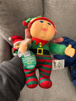 Cabbage Patch Kids CPK Holiday Helpers Stuffed-Doll Set 2 Corner Elf-Eve Claus
