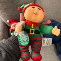 Cabbage Patch Kids CPK Holiday Helpers Stuffed-Doll Set 2 Corner Elf-Eve Claus