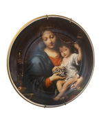 Mother & Child From Painting Virgin with a Bunch of Grapes Porcelaines Portugal Sophie Plate
