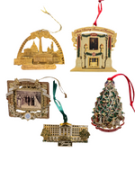 White-House-Capital and Landmarks Metal Ornaments Set of 5
