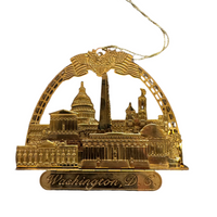 White-House-Capital and Landmarks Metal Ornaments Set of 5