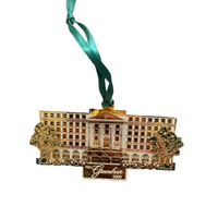 White-House-Capital and Landmarks Metal Ornaments Set of 5