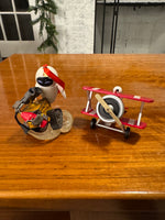 Hallmark Flying Ace-Snoopy Xmas Ornaments
