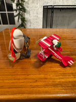 Hallmark Flying Ace-Snoopy Xmas Ornaments
