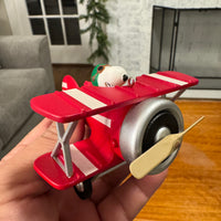 Disney Pixar Wall-E-E.V.E. and Hallmark Flying Ace-Snoopy Xmas Ornaments