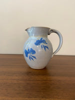 Handmade-glazed Porcelain Pitcher and Bowl Set Signed
